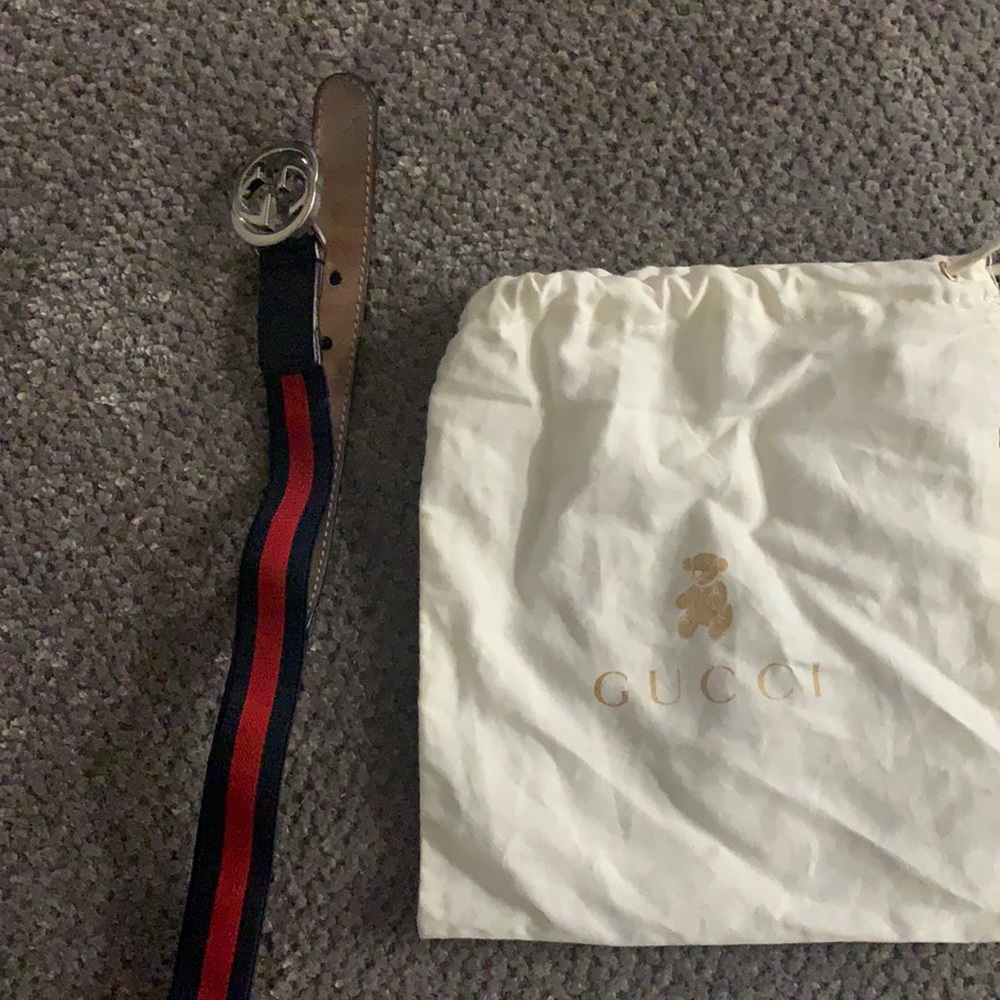 Kids Gucci belt/red and black belt